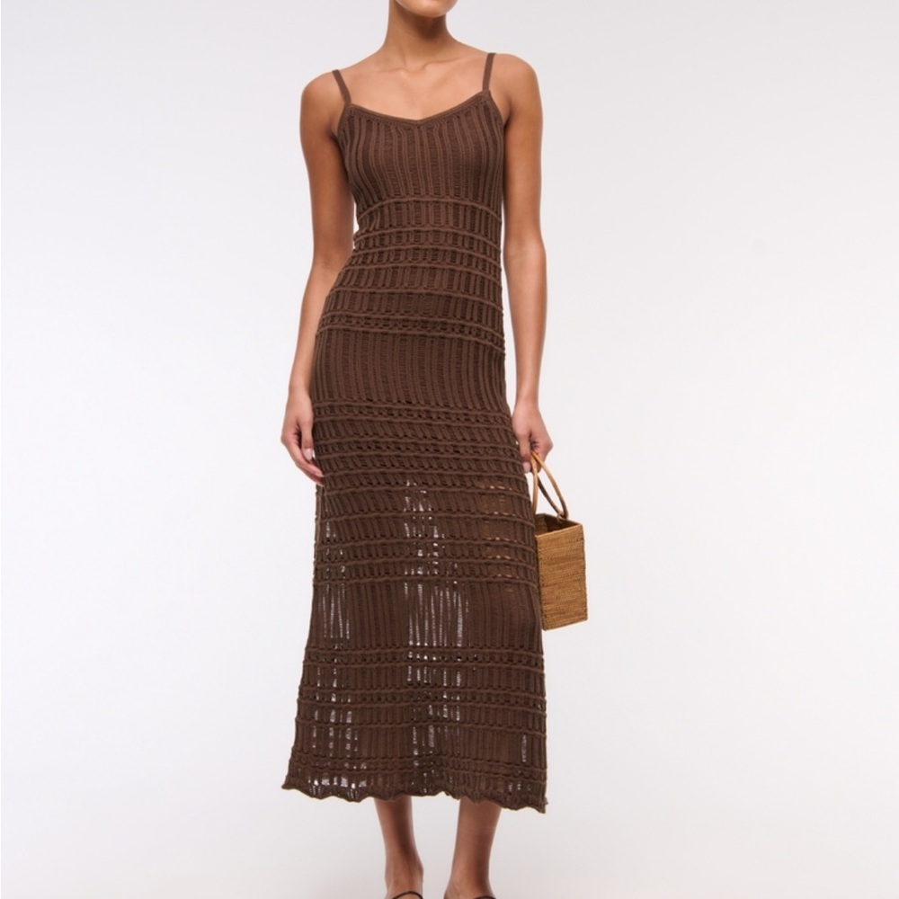 Abercrombie & Fitch Chocolate Brown Maxi Dress